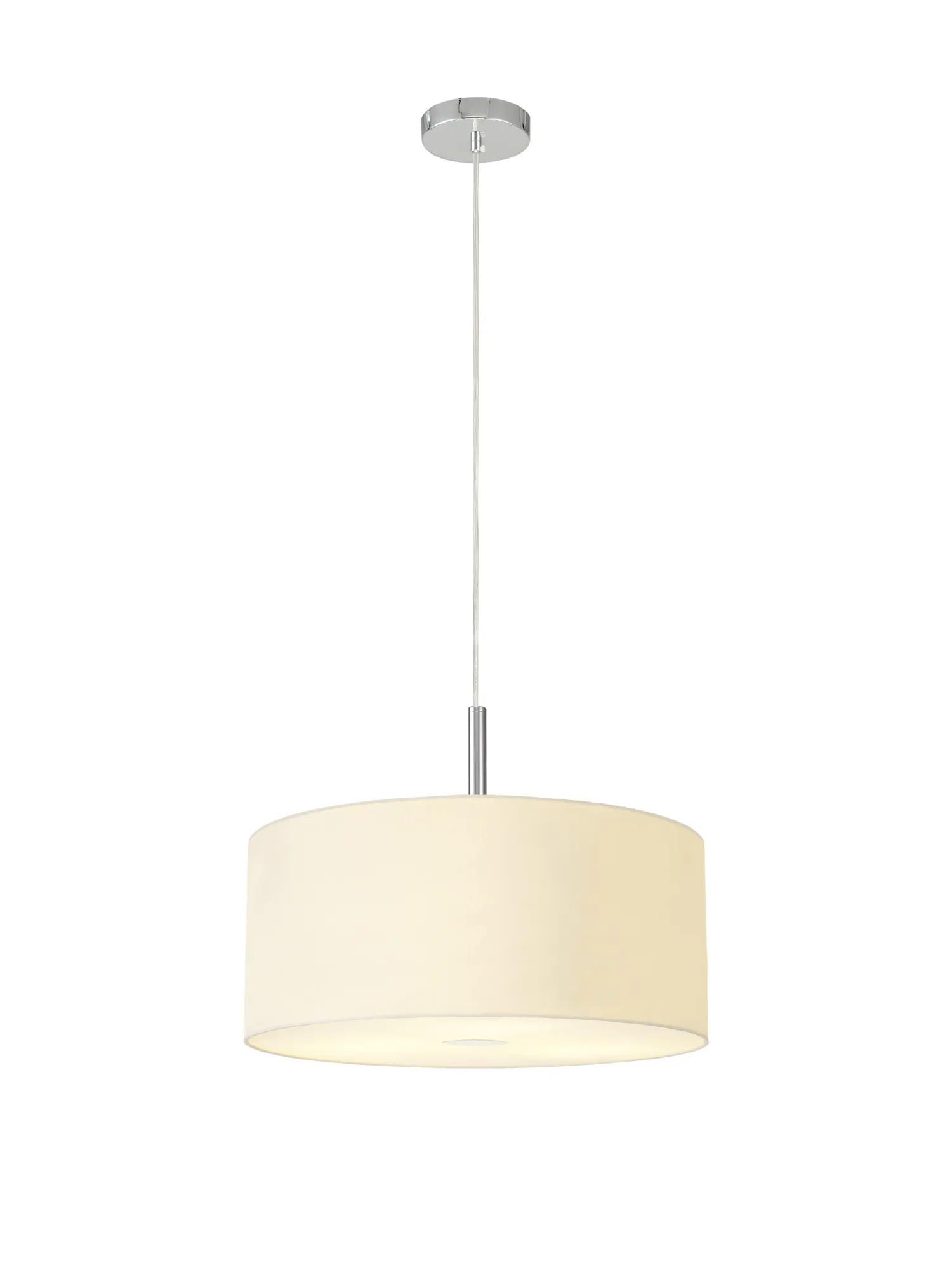 Baymont 40cm 3 Light Pendant Polished Chrome, Ivory Pearl, Frosted Diffuser DK0335  Deco Baymont CH IV